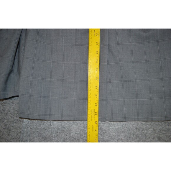 Indochino 100% Wool Grey plaid Sports Coat blazer suit jacket Sz 42 - Excellent - Picture 16 of 16
